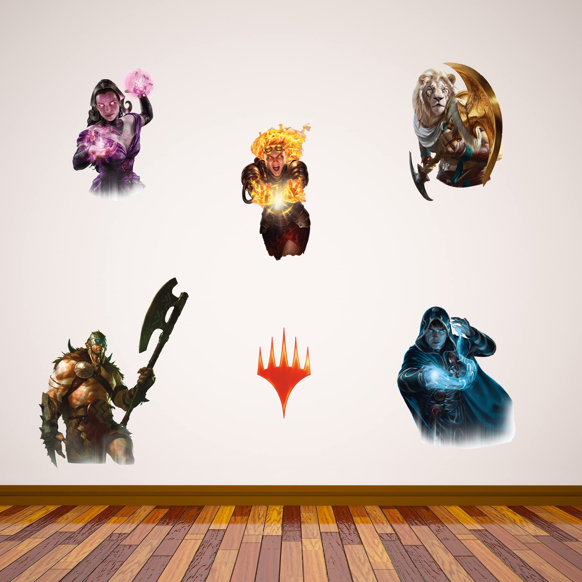 Magic: The Gathering Character Wall Sticker Set MTG Decals (60cm Width x 30cm Height)