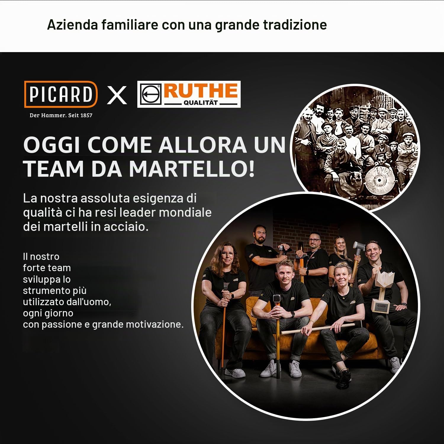 RUTHE Ascia spaccalegna 1.400g | Ascia da spacco in acciaio forgiato | Accetta professionale con manico in legno di hickory | Scure spaccalegna da 1.400 g