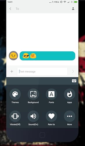 American Emoji Keyboard Theme – vue 4