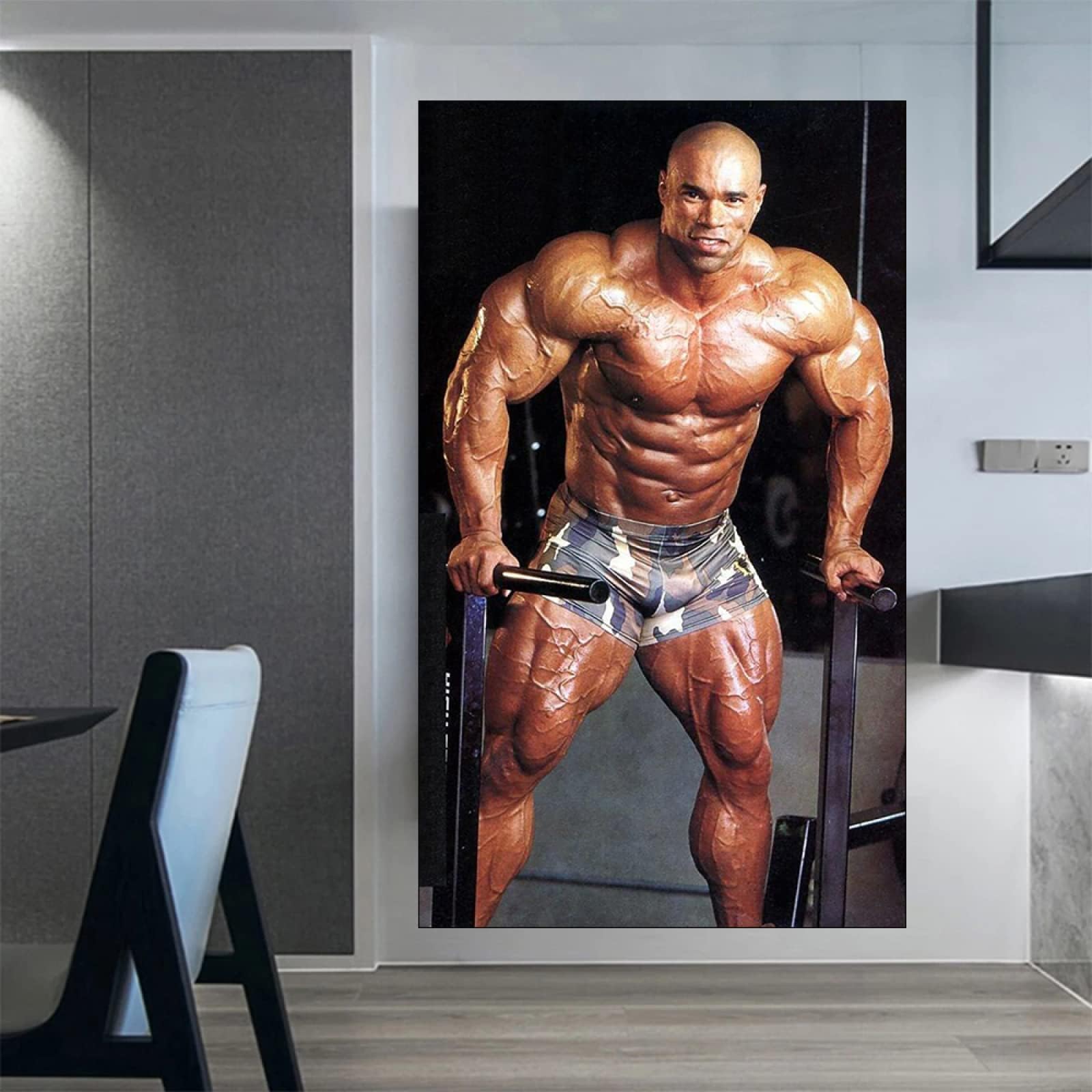 Kevin Levrone Poster Muscle Man Bodybuilding Workout Home Gym Decor Exercise Motivational Quote Art Prints Inspirational Wall 0318282
