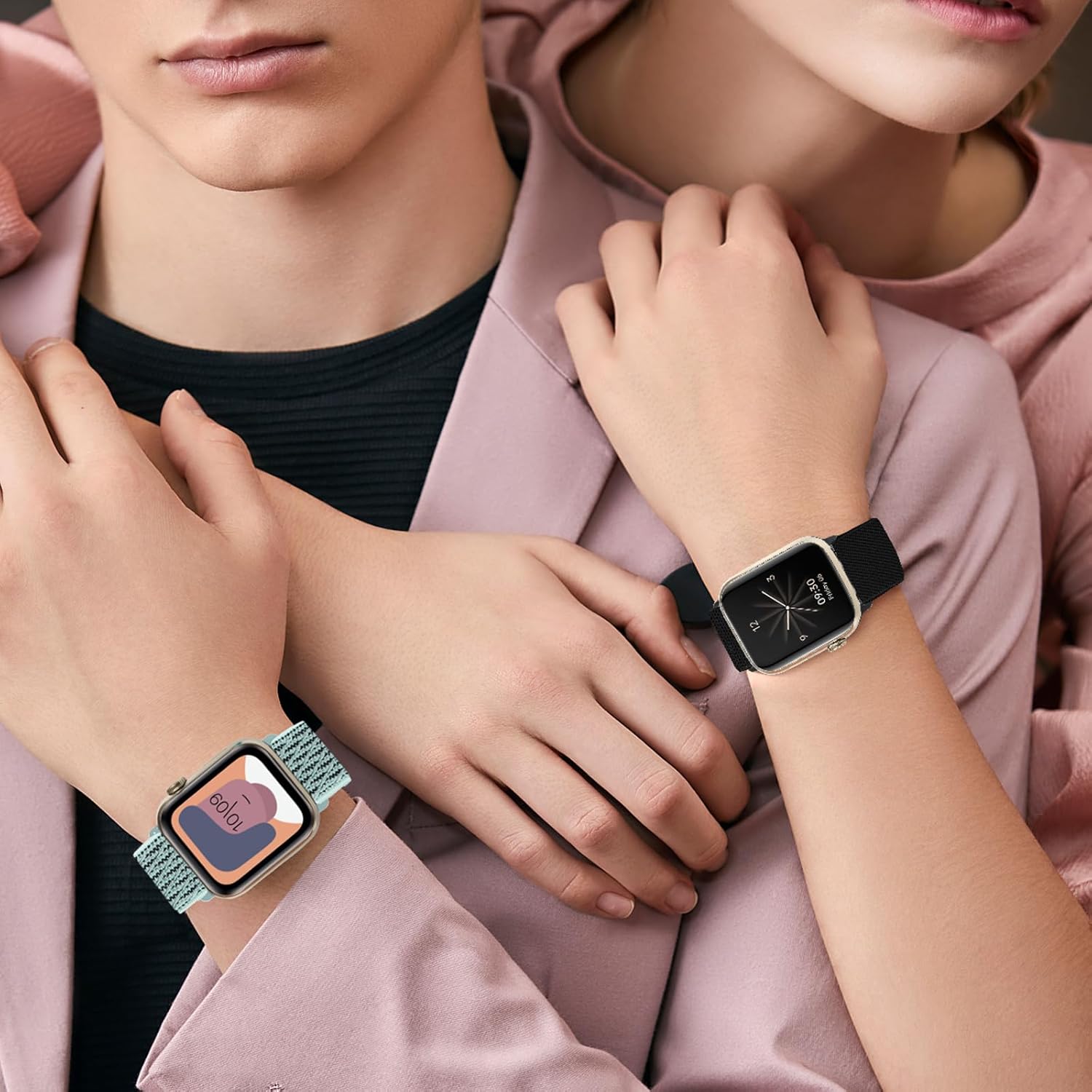 24 Pack Stretchy Nylon Band Compatible with Apple Watch Band 38mm 40mm 41mm 42mm 44mm 45mm 46mm 49mm Women Men, Adjustable Sport Elastic Replacement Strap for iWatch Series 10 9 8 7 6 5 4 3 2 1 SE Ultra - Image 5