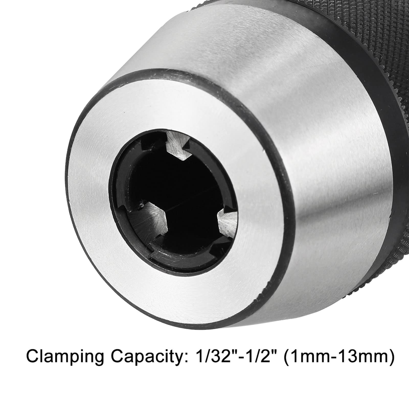 QUARKZMAN Mandrino Autoserrante Set Mt3 Mt4 Cono Morse Attacco 1/32"-1/2" (1mm-13mm) 3-Ganasce Regolabili per Tornio Fresatrice Trapano Macchina