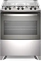 Fogão 5 Bocas Electrolux Inox Cinza Efficient FE5IG