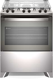 Fogão 5 Bocas Electrolux Inox Cinza Efficient FE5IG