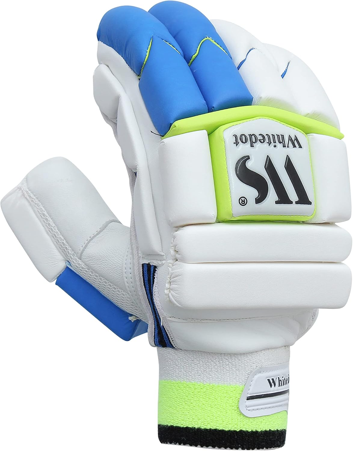 Whitedot Falcon 1.0 White White Cricket Batting Gloves - for Professional Players - Youth Right Hand