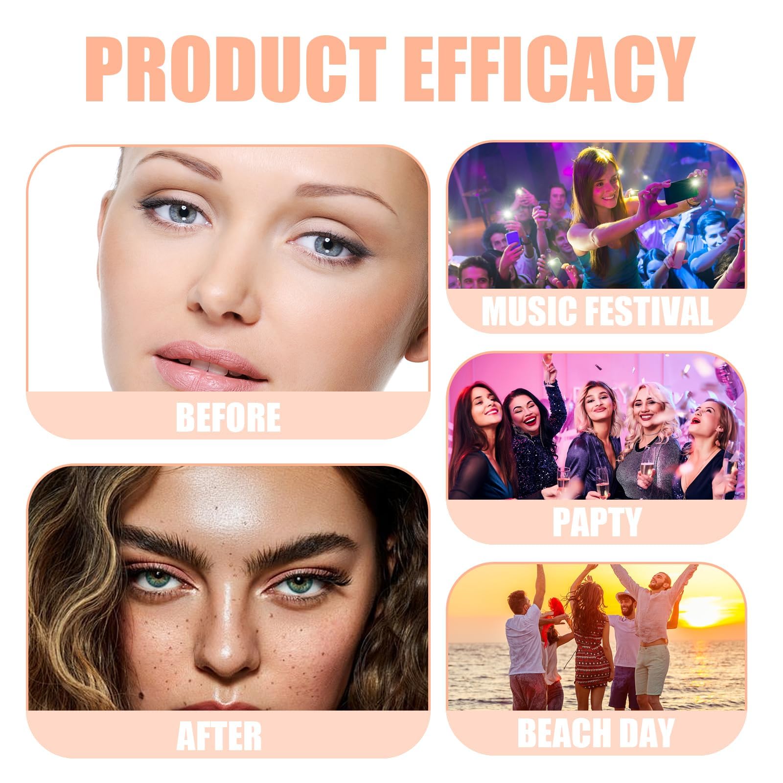 Due Penna per Lentiggini, Freckle pen Lunga Durata Impermeabile, per Un Look Naturale, a Lunga Tenuta e Waterproof, Perfetto per Il Look Quotidiano e per Le Occasioni Speciali