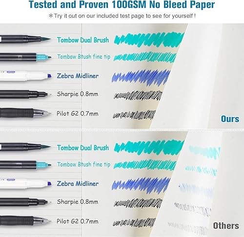 Miniatura 7 de Cuadernos de diario rayados, cuadernos A5 de tapa dura para el trabajo, 188 páginas numeradas de 100 GSM, diario de cuero de papel grueso con