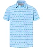 Boys Performance Polo Shirt Short Sleeve Golf Clothes for Active Casual Size 5-14