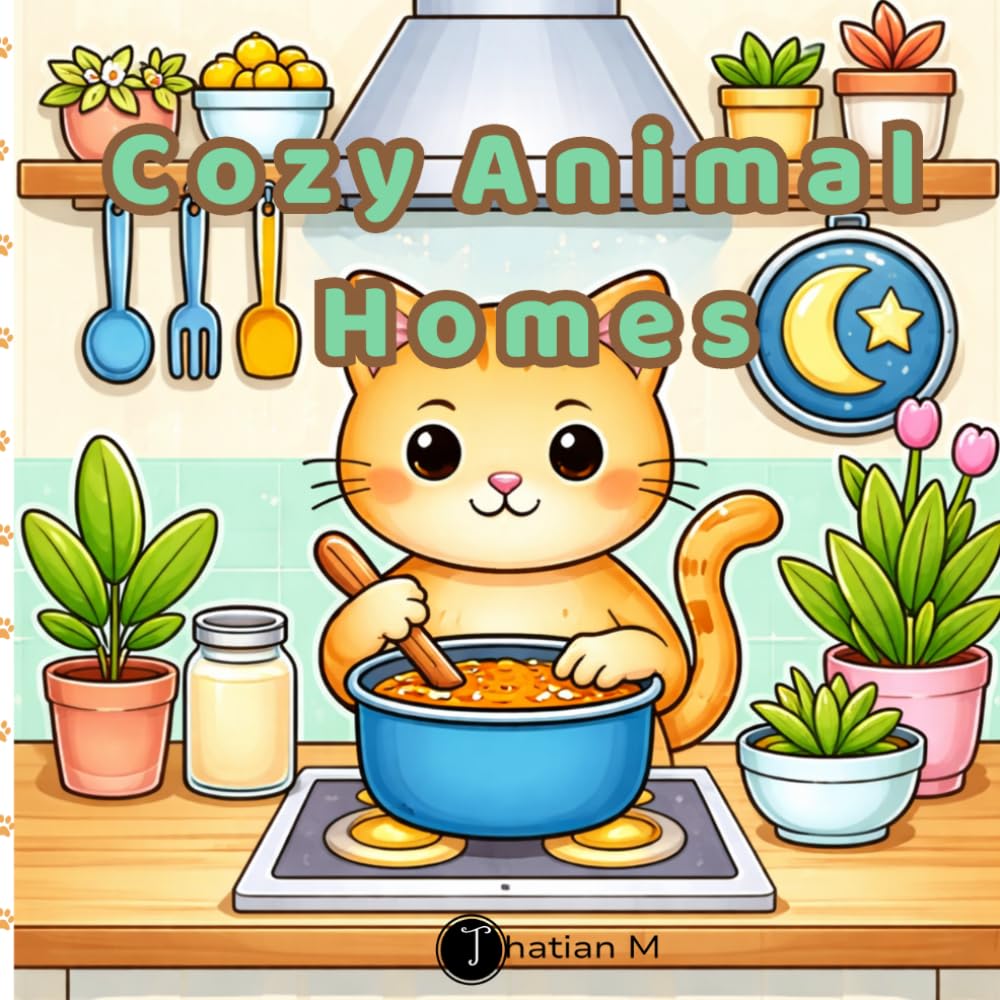 Cozy Animal Homes: Coloring Book For Kids Ages 7-10