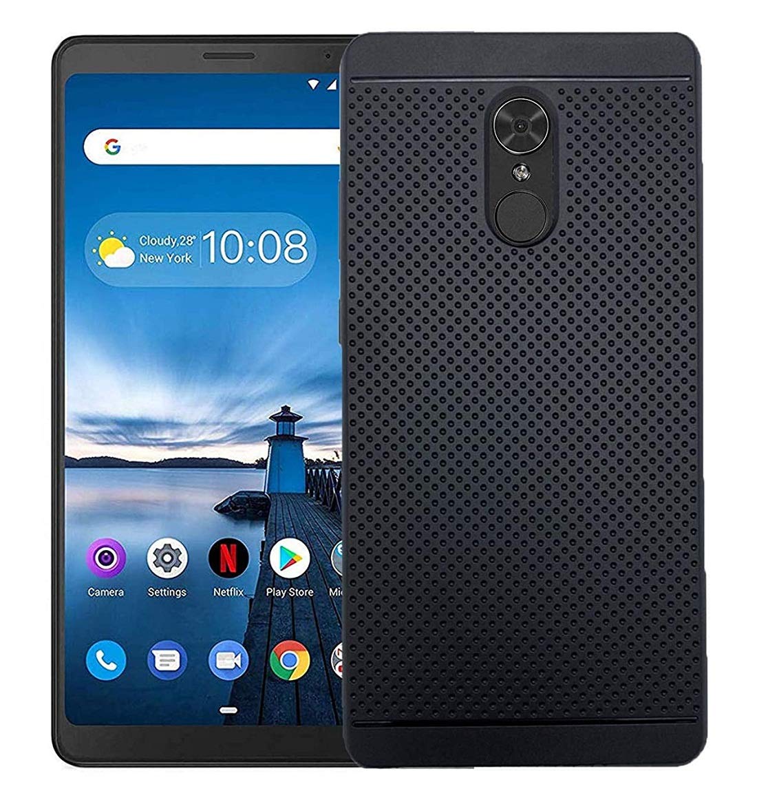 Eleqzun Soft Back Cover Case for Lenovo TAB V7 (Dotted Black) (B083DJMWXT) Amazon Price History, Amazon Price Tracker
