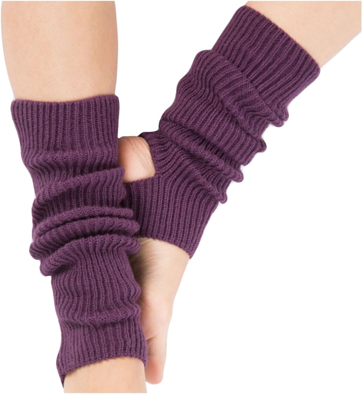 Yoga Socks for Women Girls Workout Socks Toeless Training Dance Leg Warmers