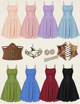 Scarlet Darkness Corset Mini Sundress Chiffon Homecoming Dress for Women