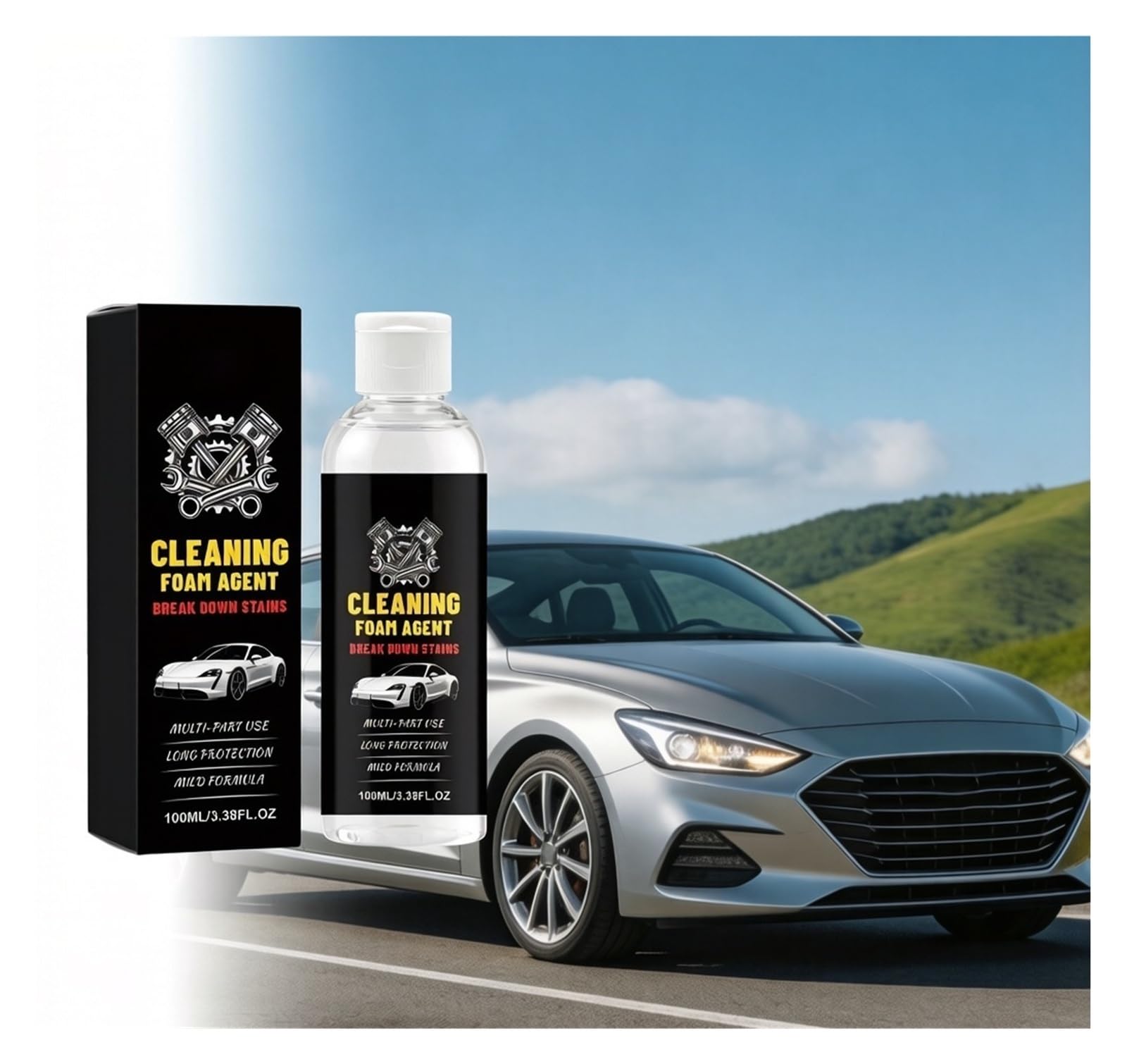 100 ml Autoreiniger, Lack- und Innenraumpolitur -Pflege(2pcs)