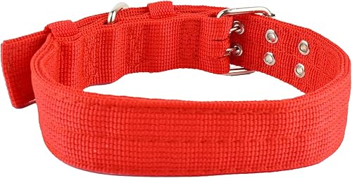 Miniatura 3 de Collar para perro ajustable y resistente, 1.5 pulgadas de ancho, collares militares gruesos para perros grandes, collar de nailon transpirable para