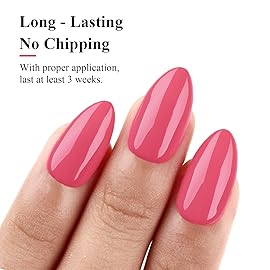 Imtiti Coral Pink Gel Polish, 0.5 Fl Oz Soak Off LED UV Nail Gel Kit for DIY Nail Art Manicure Salon