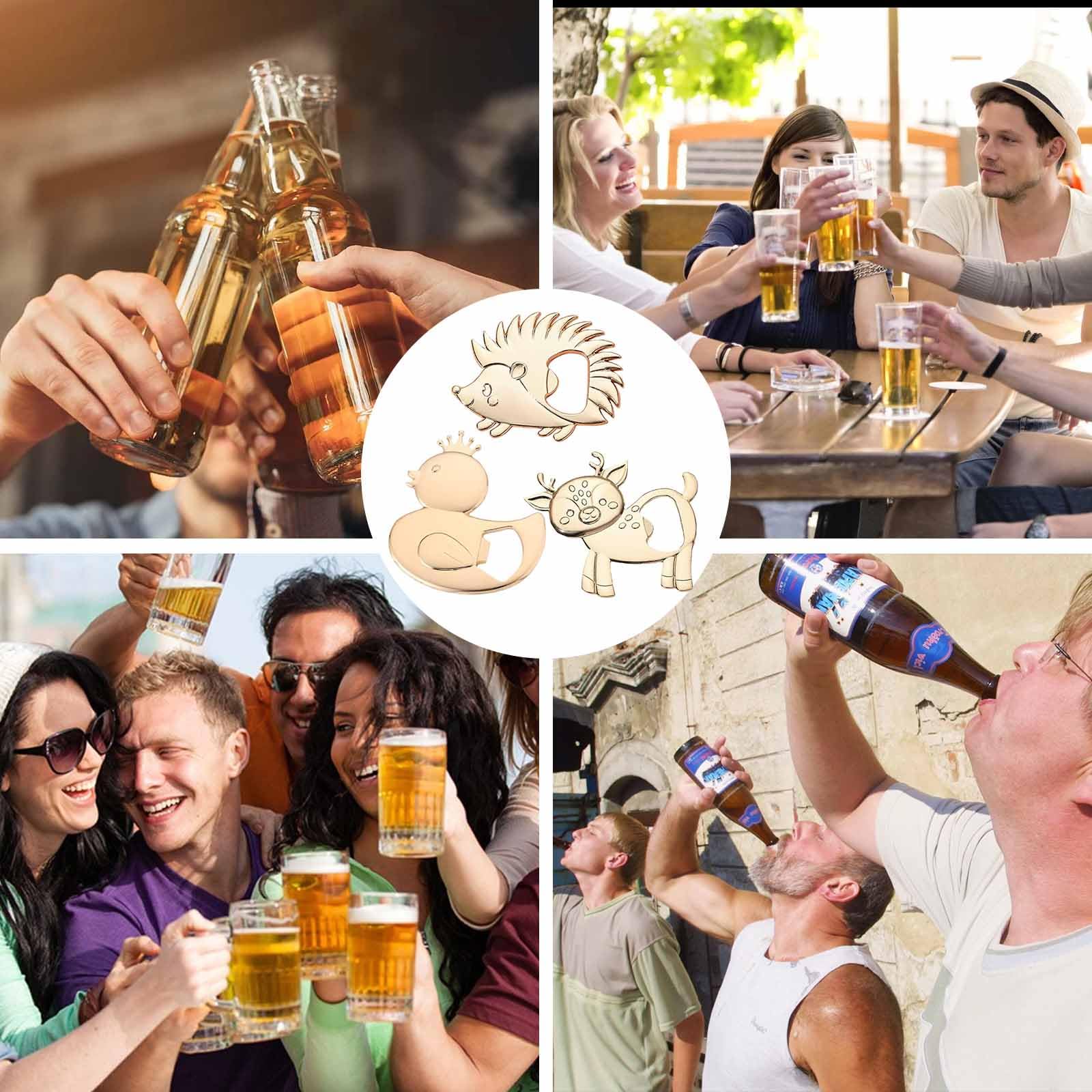 Flaschenöffner,Minging 3 Stück Flaschenöffner Lustig Bieröffner Flaschenöffner Personalisiert Bieröffner Lustig Bieröffner Tragbare Glasöffner Personalisierter Deckelöffner Bottle Opener Küche, Haushalt & Wohnen