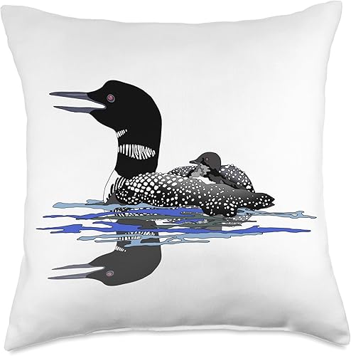 Zodiart Calling Loon - Almohada (18 x 18 pulgadas), multicolor