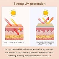 Vista 7 de 5 Pairs UV Protective Face Patch, Sunscreen Face Patch for Eye Golf Sunscreen Patches Sunl Protection Stickers