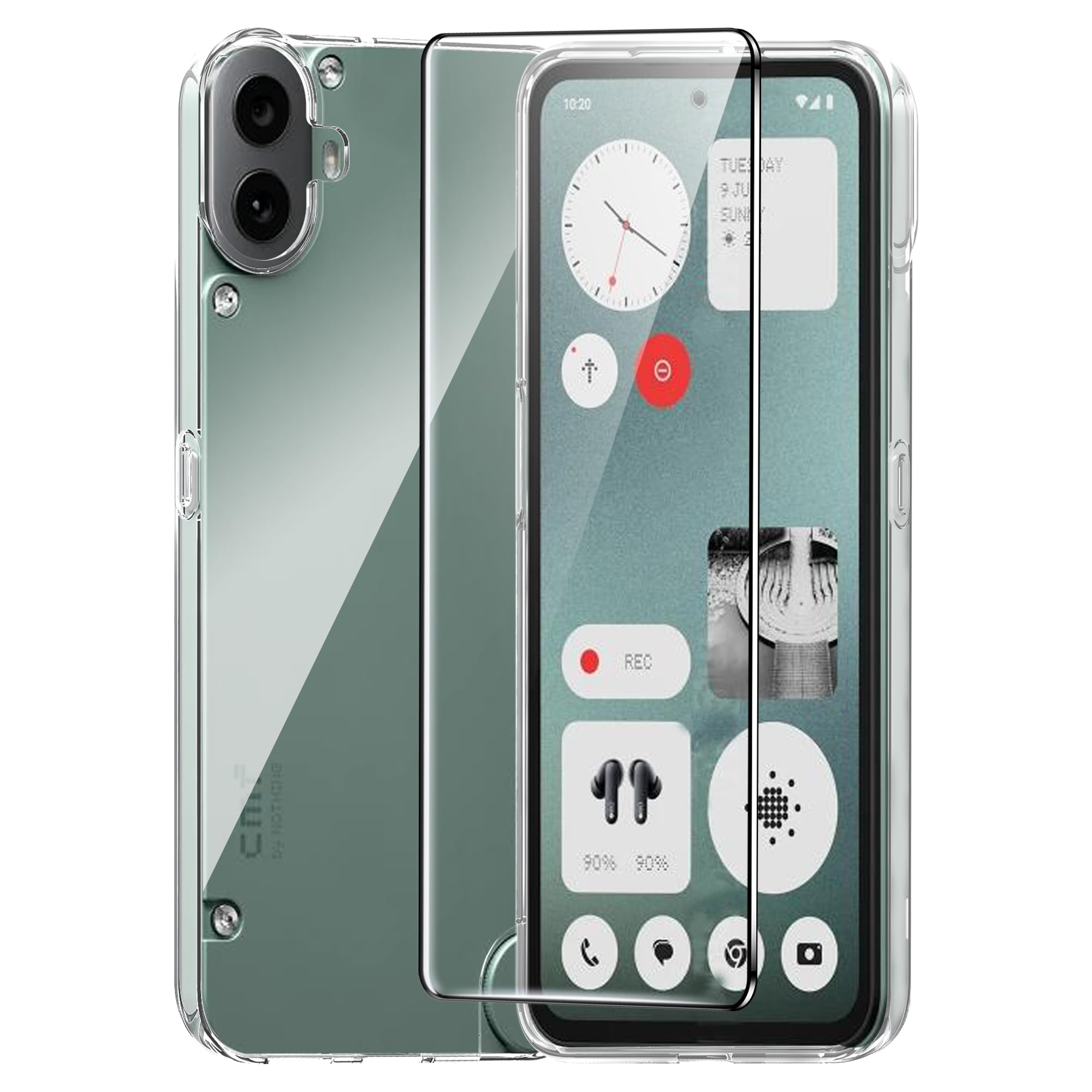 LYOTECH LFI One Custodia Comaptibile con LYOTECH LFI One Case Custodia [ con 9H HD Vetro Temperato] Cover Supporto PC + Silicone JSF-JJS