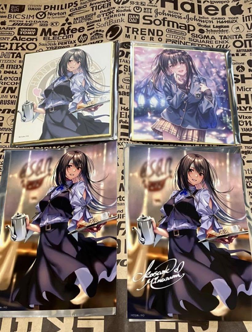 Amazon.co.jp: ピロ水 アマカノ はにかみ彼女 水澄華実 ミニ色紙 4種