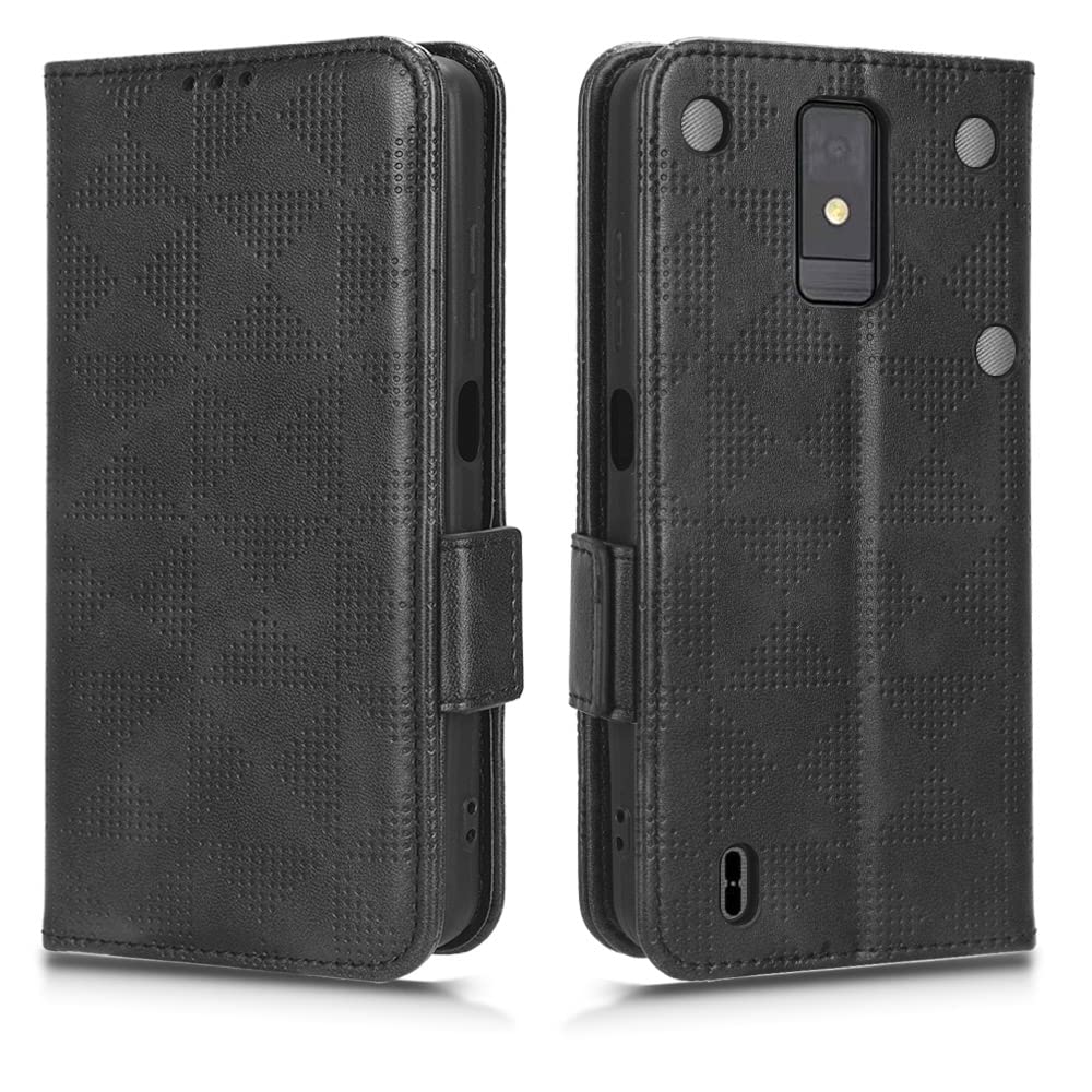 SEAHAI Cover In Pelle Per ZTE Blade A32 – Portafoglio Con Slot Per Carte E Supporto Magnetico – Marrone