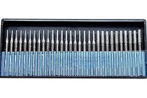 Diamond Drill Bits Set for Rocks, 30PCS 1mm 2mm 3mm Tiny Diamond...