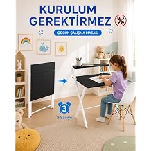 Dobo  ocuk  renci Katlan r  al ma Masas  Ders Masas , Beyaz - Siyah