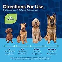 Vista 6 de NaturVet Quiet Moments Suplemento calmante para perros, masticables suaves para perros con melatonina para ayudar a reducir el estrés