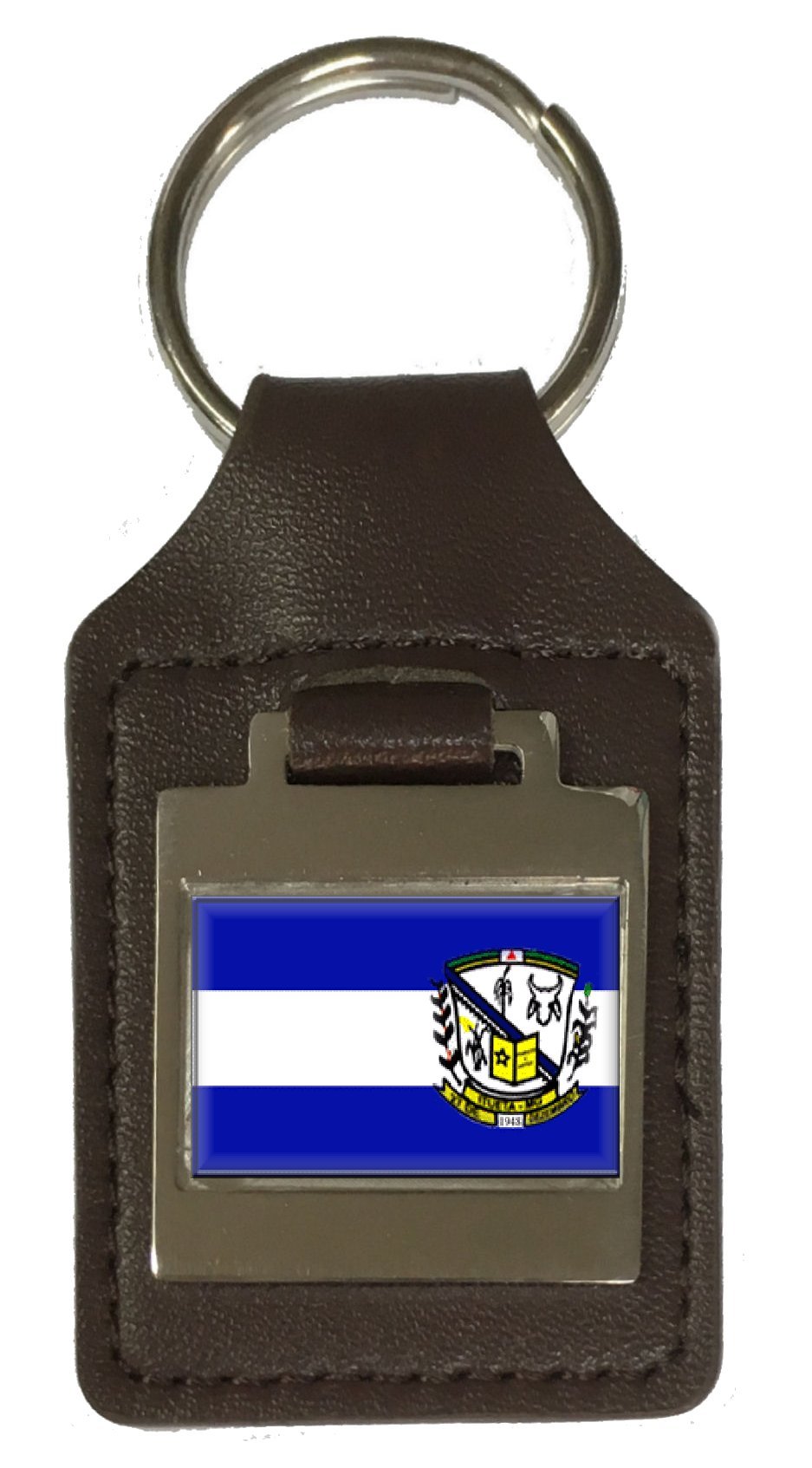 Porte-clés en cuir gravé de Itueta City, le cadeau idéal du Minas Gerais