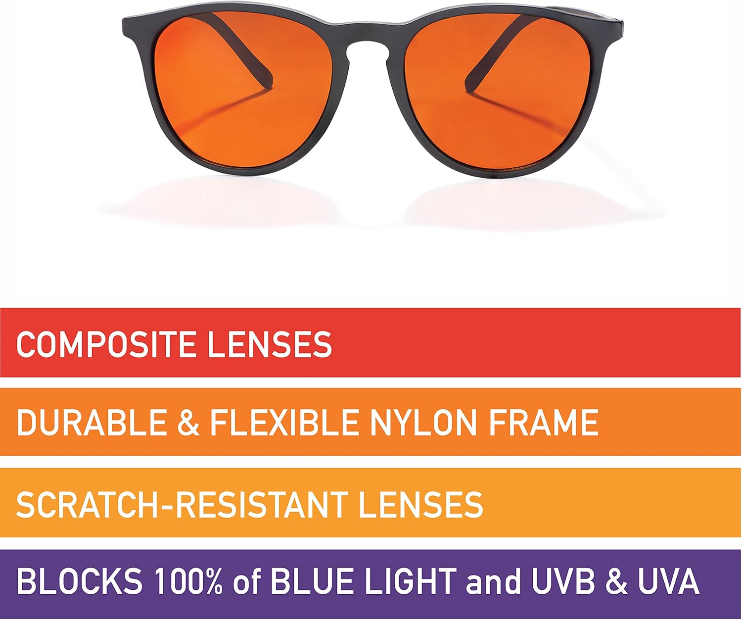 BluBlocker, Black Hyde Park Sunglasses with Scratch Resistant Lens | Blocks 100% of Blue Light and UVA & UVB Rays | Gender Neutral - for Men, Women & Everyone | 2907K | Blue Light Glasses | Sunglasses - Image 5