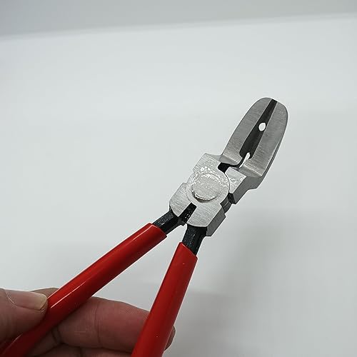 Miniatura 7 de IOppWin Alicates rojos Alicates de corte diagonal multipropósito cortadores de alambre para coche, retenedor de empuje para automóvil, clip de