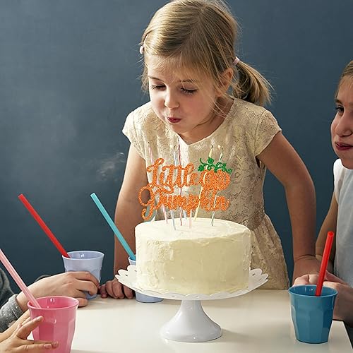 Miniatura 234 de Paquete de 24 adornos para cupcakes de calabaza con purpurina para cupcakes de calabaza para Acción de Gracias, baby shower, decoración de cupcakes