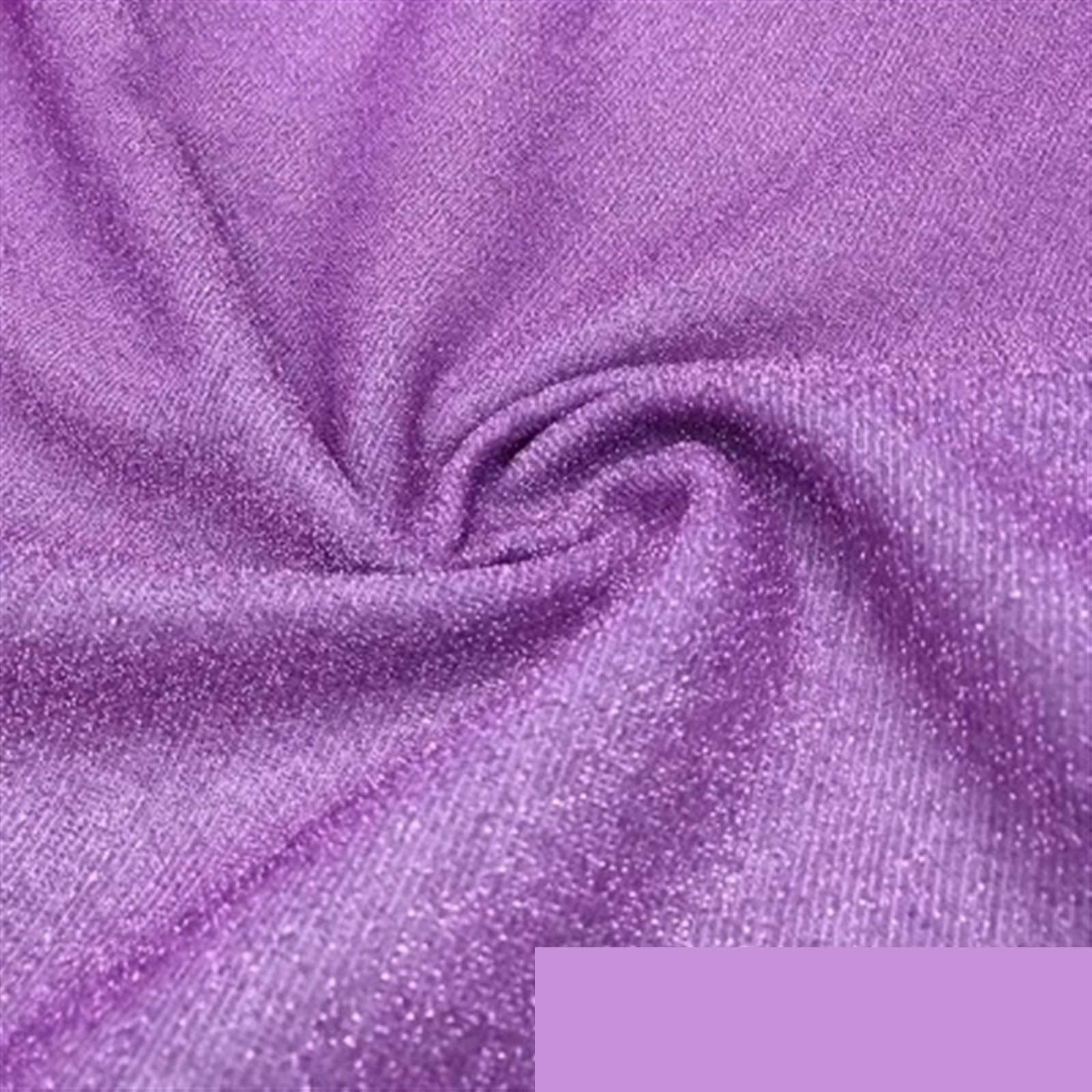telas luminosas, Tejido elástico de punto con purpurina multicolor moda(22)