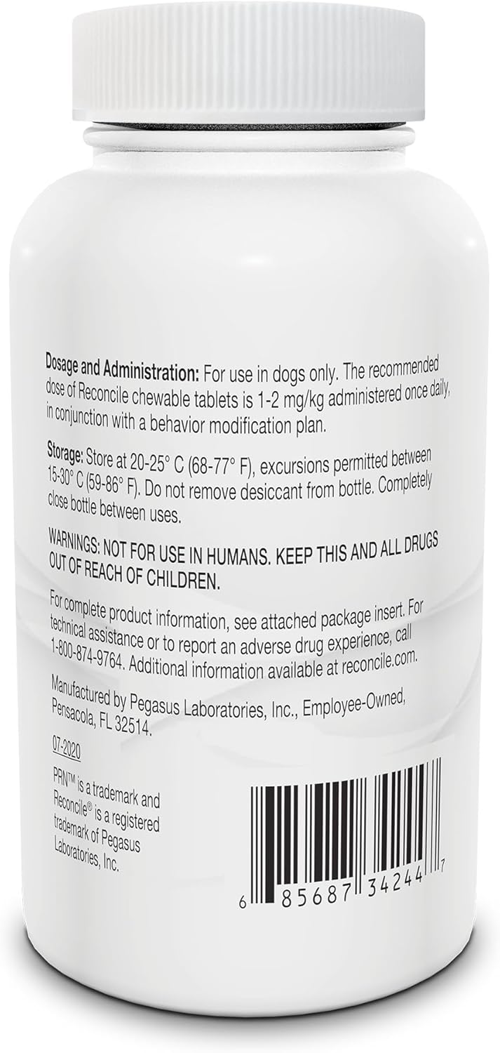Reconcile (Fluoxetine Hydrochloride) chewable Tablets for Dogs, 32 mg, 30 Chewable Tablets