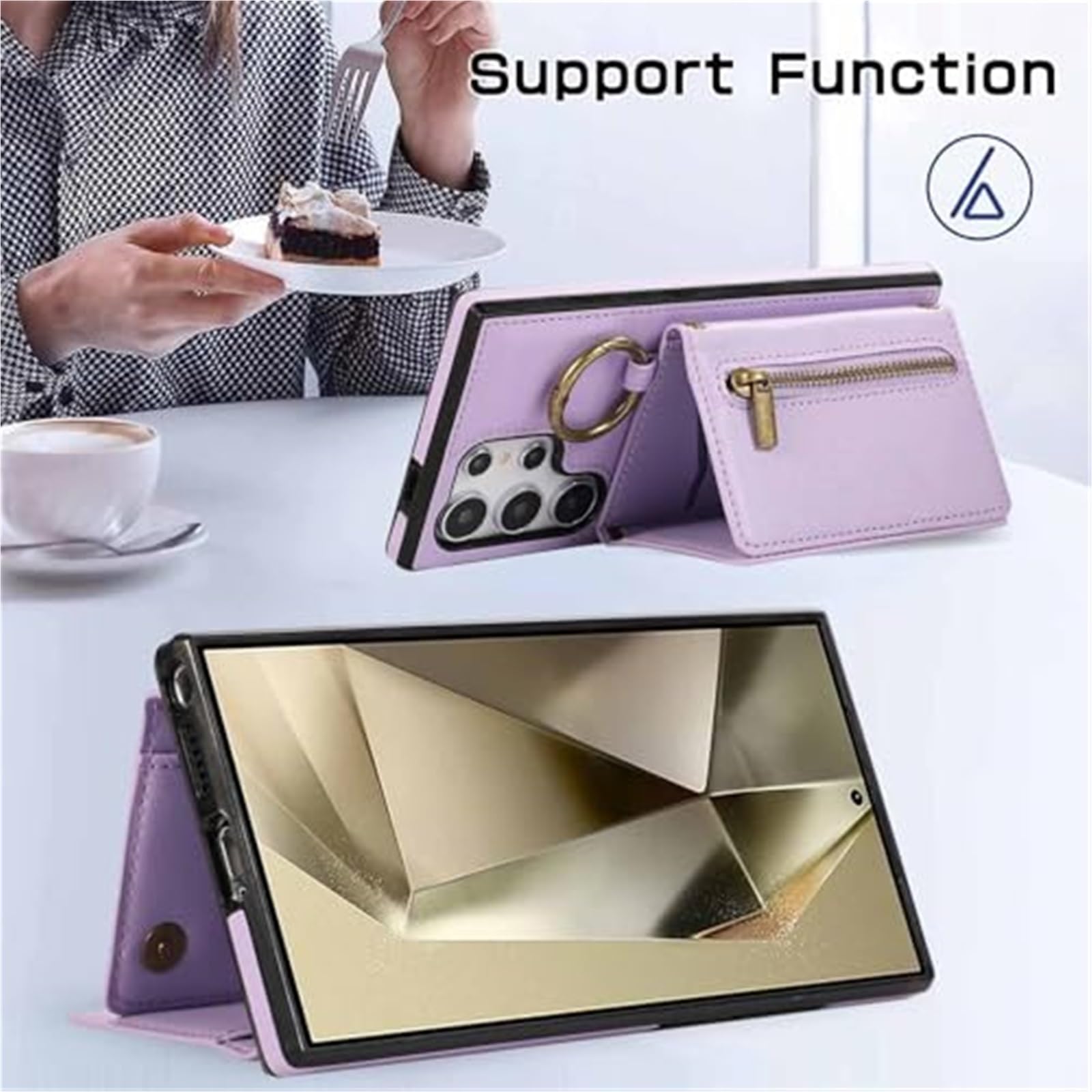 Etui do Samsung Galaxy S26 Ultra/S26 Plus/S26, odporne na zarysowania, skórzane etui z przegródkami na karty, długie etui (czarne, S26)