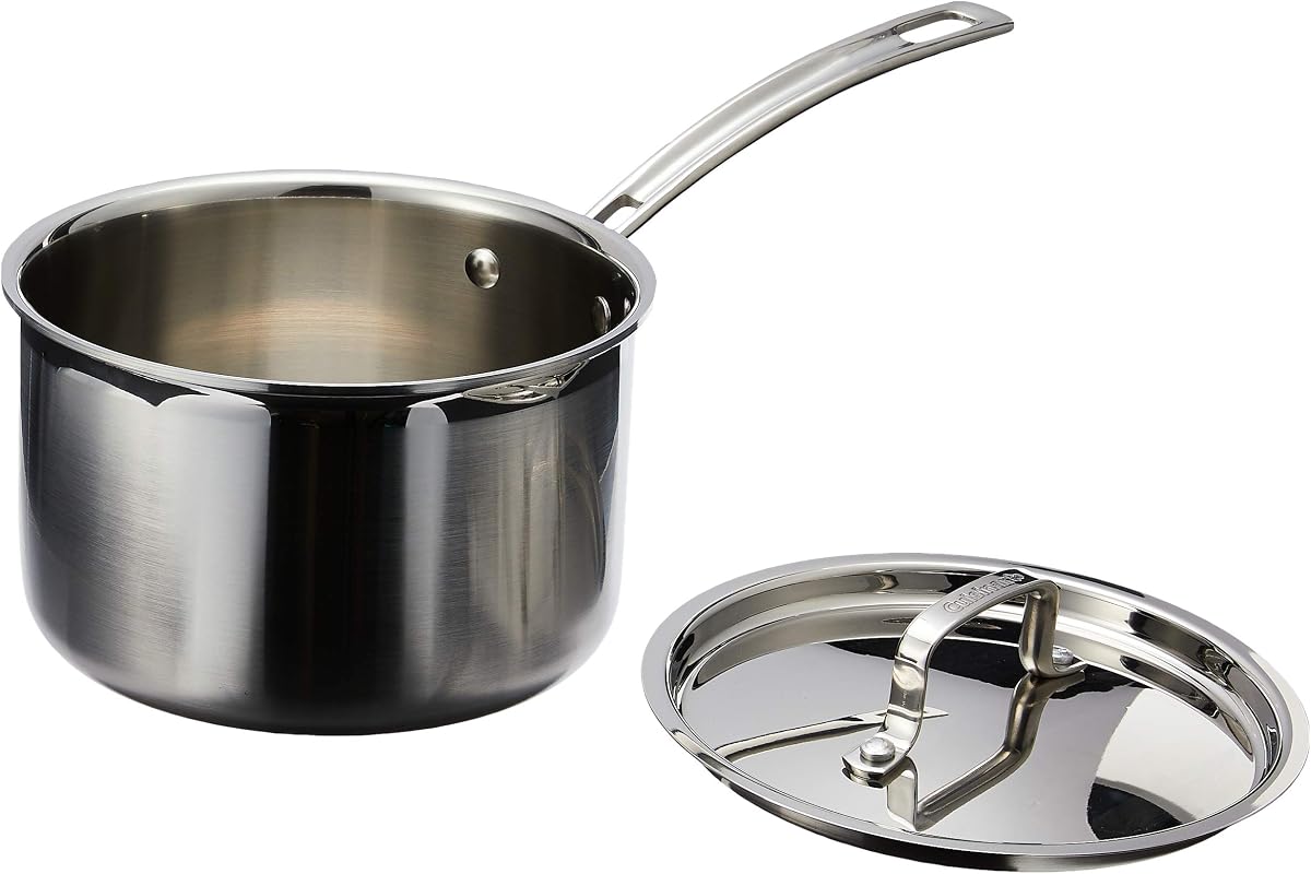 MCP193-18N Multiclad Pro Triple Ply Stainless 3-Quart Skillet, Saucepan w/Cover