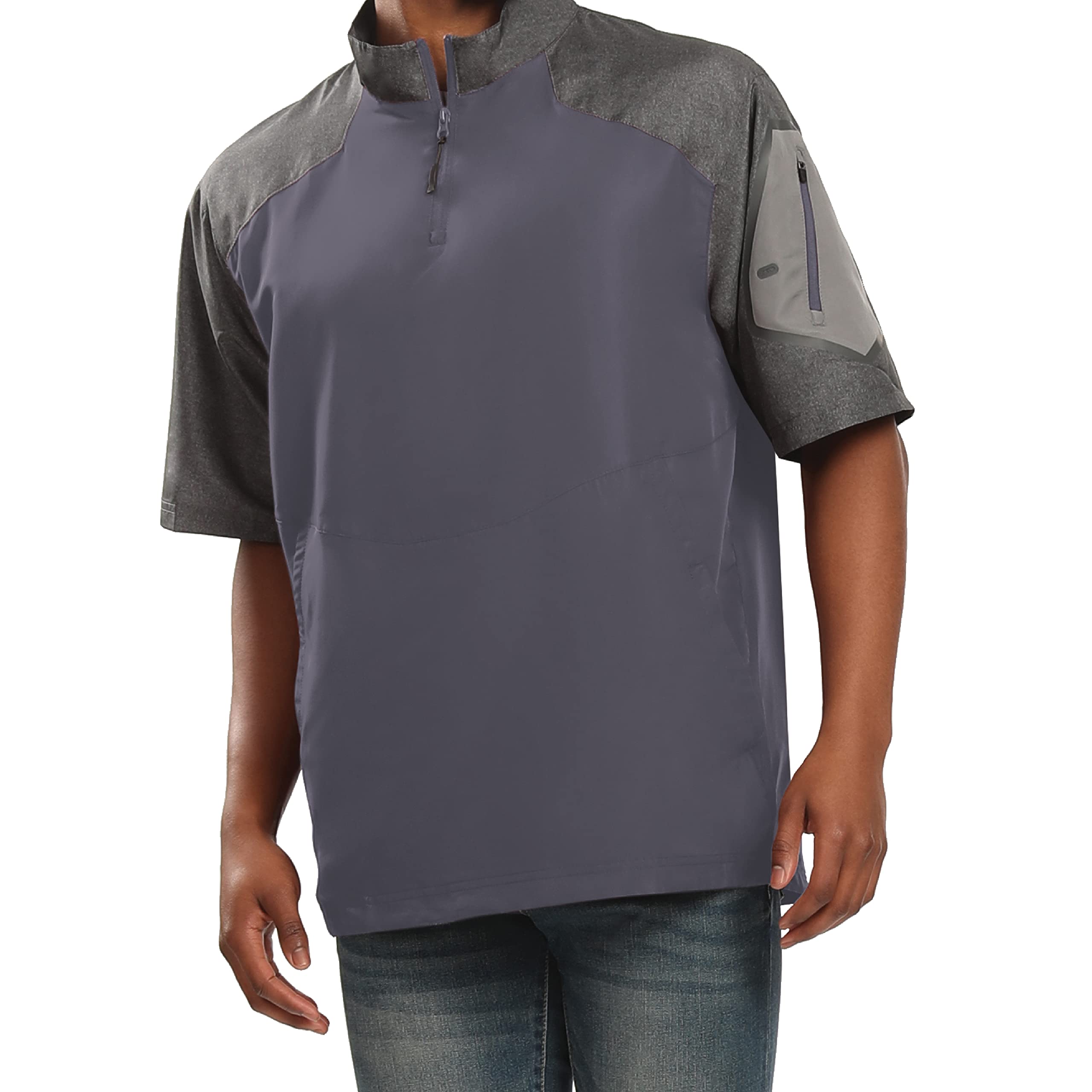 Raider Short Sleeve Pullover XL Carbon Print/Black