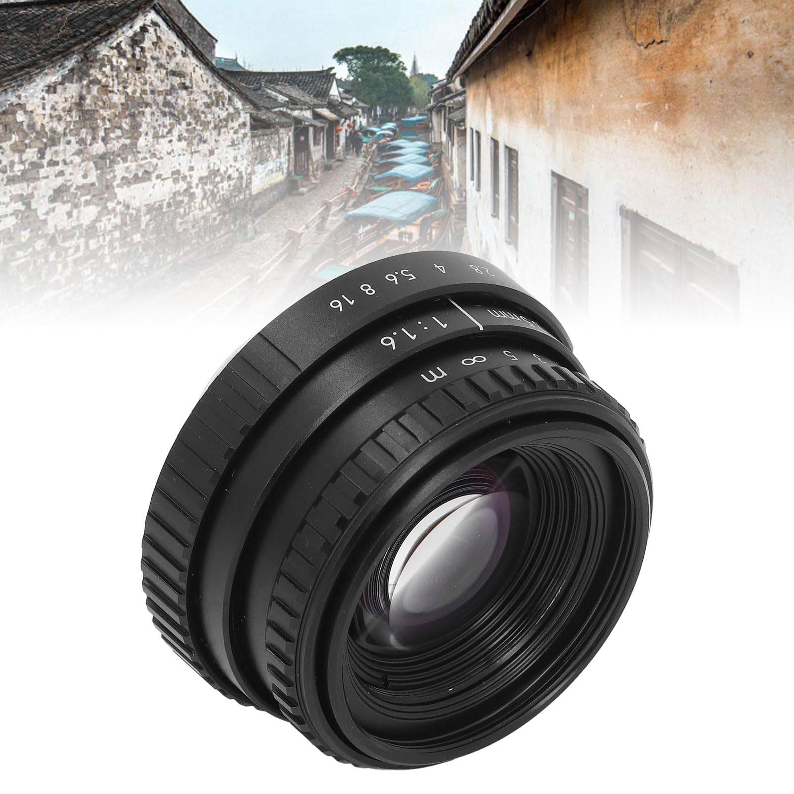 Obiektyw z ręcznym ustawianiem ostrości 35 mm F1,6 APS C i 9 listkami przysłony