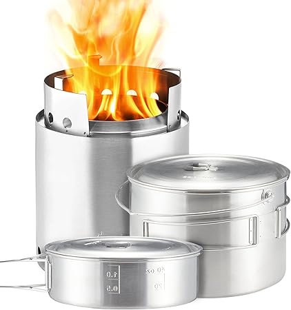 Solo Stove Campfire 2 Pot Set Combo - 4+ Person