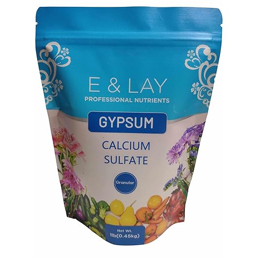 E & LAY PROFESSIONAL NUTRIENTS Gypsum Granules Calcium Sulfate (1lb 2oz)