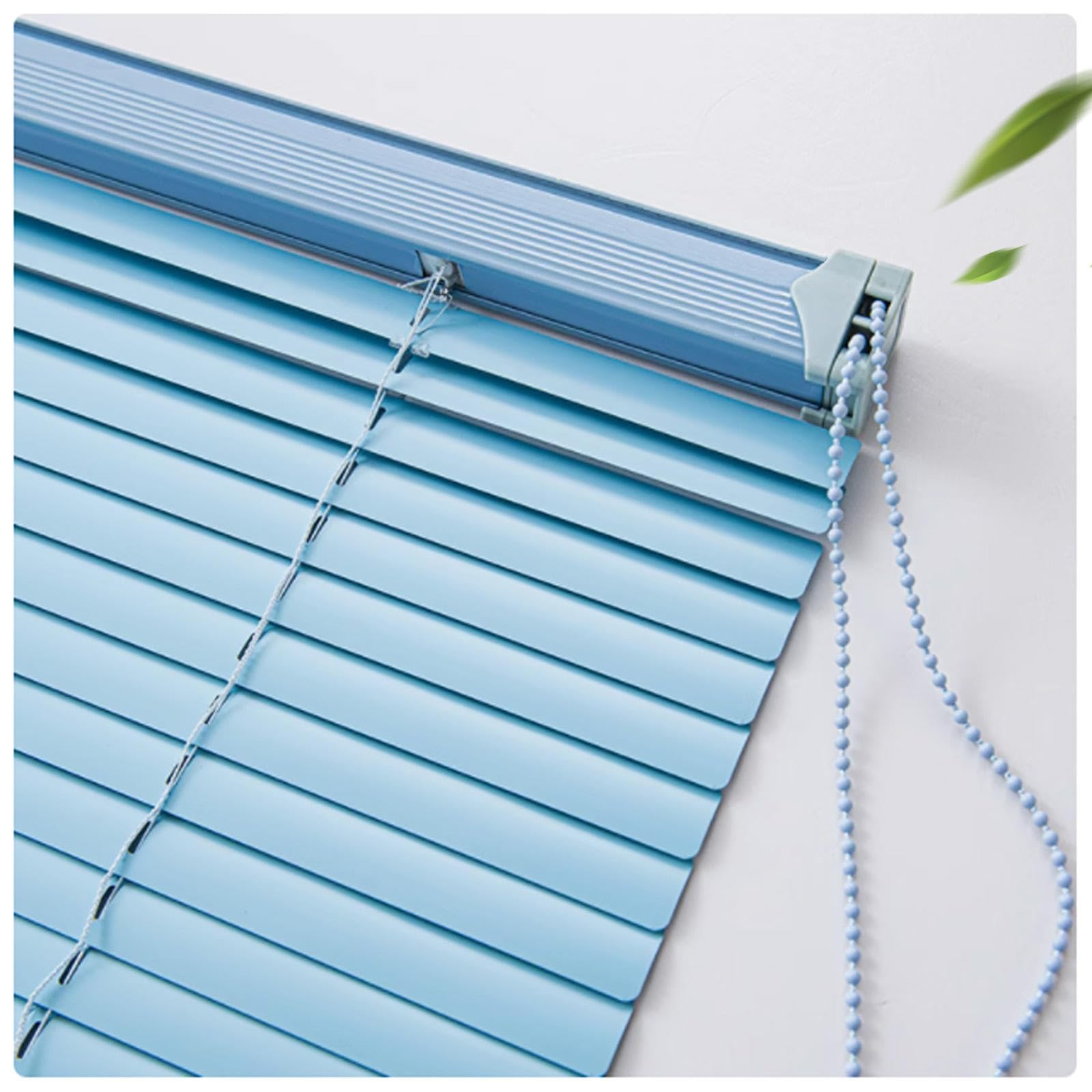 Persianas Venecianas De Aluminio,Persianas Horizontales para Ventanas,Persianas De Lamas De Aluminio De 25mm Antiuv,Persianas Oscurecedoras para Hogar,Oficina,Baño,Salon,Blue-135x175cm/53x69in