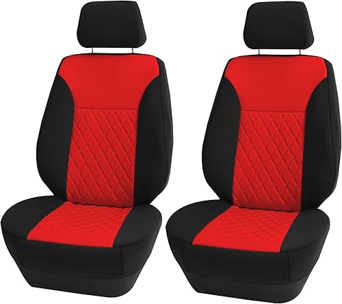 Miniatura 8 de FH Group Fundas de asiento de automóvil de neopreno, funda de asiento para asientos de respaldo bajo con reposacabezas extraíble, ajuste universal,