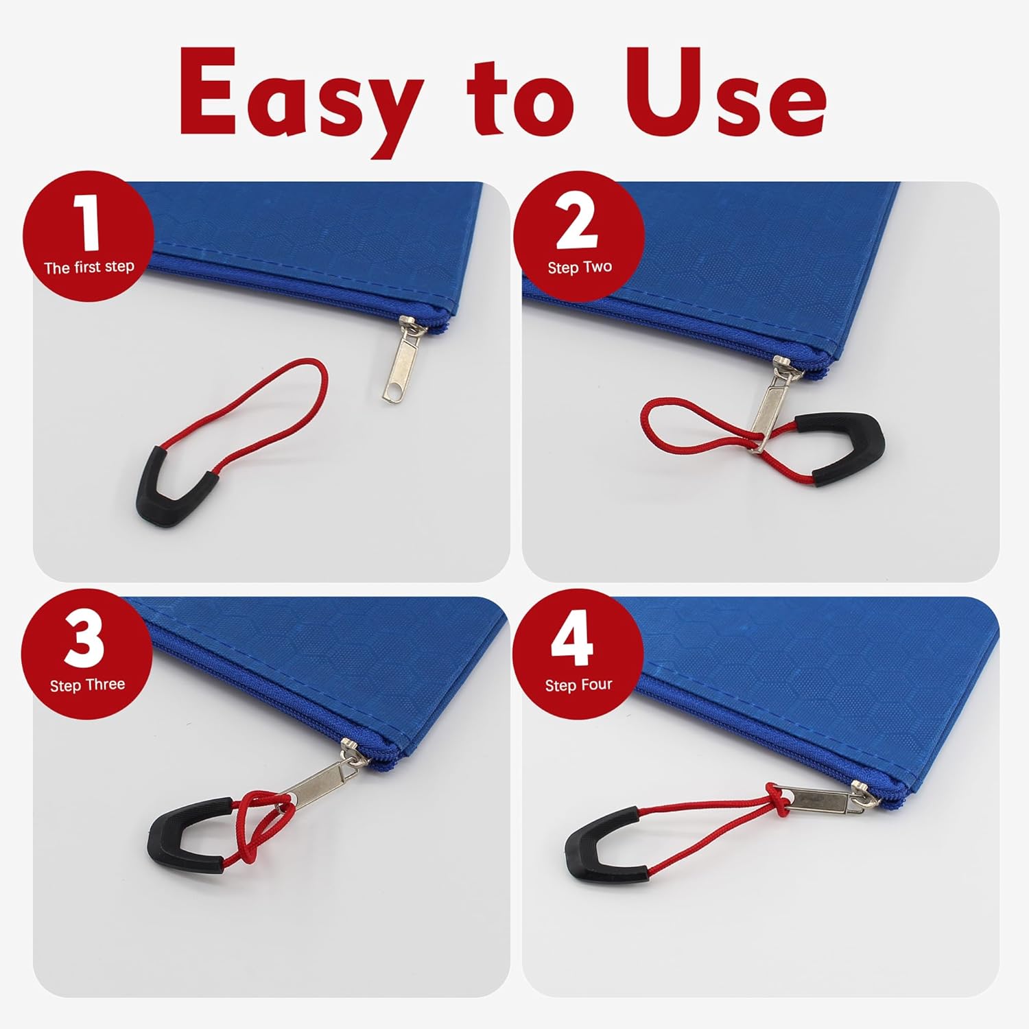 30Pcs Zipper Pulls Cord Replacement for Backpacks, Jackets, Traveling Cases, Luggage, Purses, Handbags, Kids by Renashed