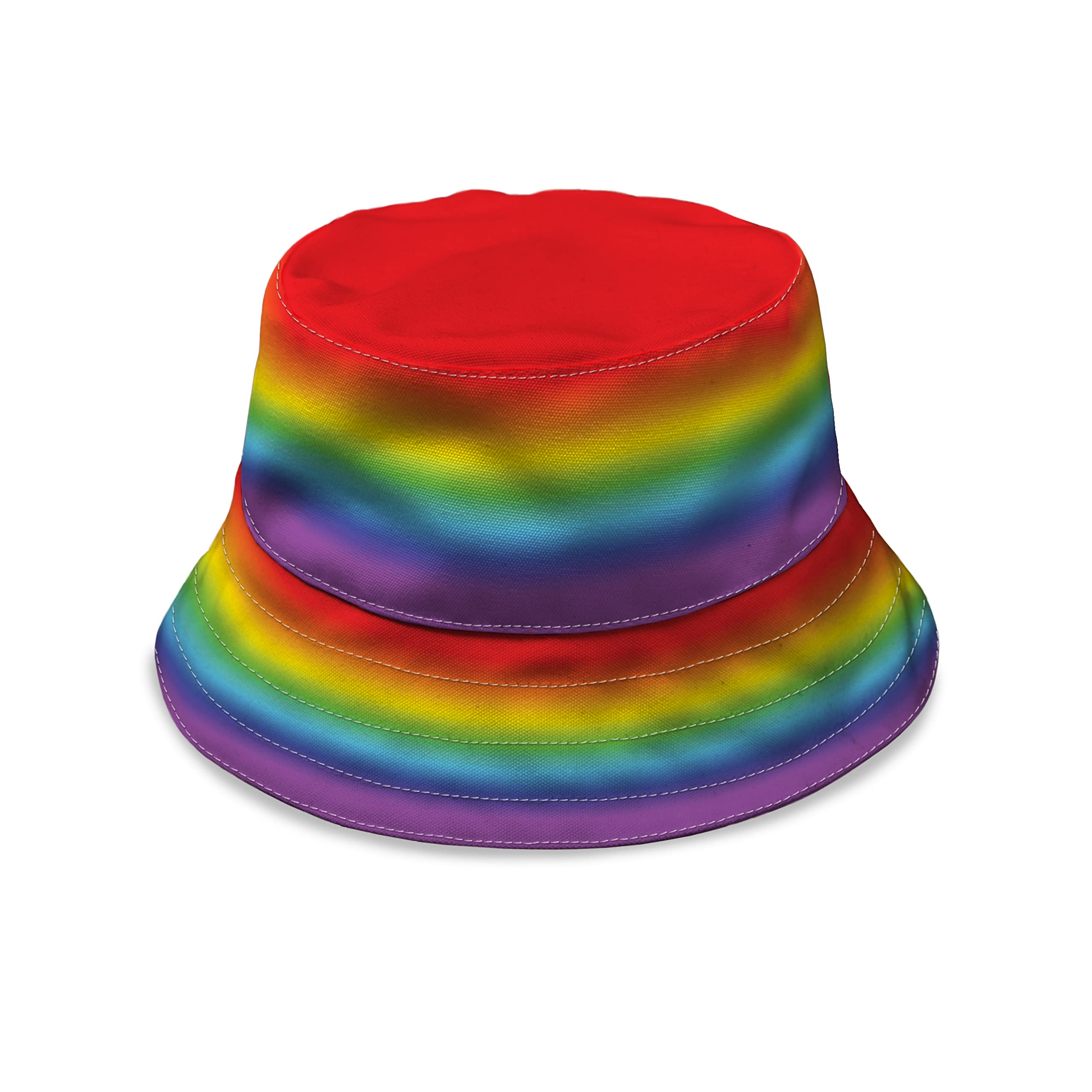 BRITISH MADE GIFTS Rainbow - Bucket Hat | Fashion Sun Cap Packable Outdoor Fisherman Hat for Women and Men (as8, Alpha, x_l)