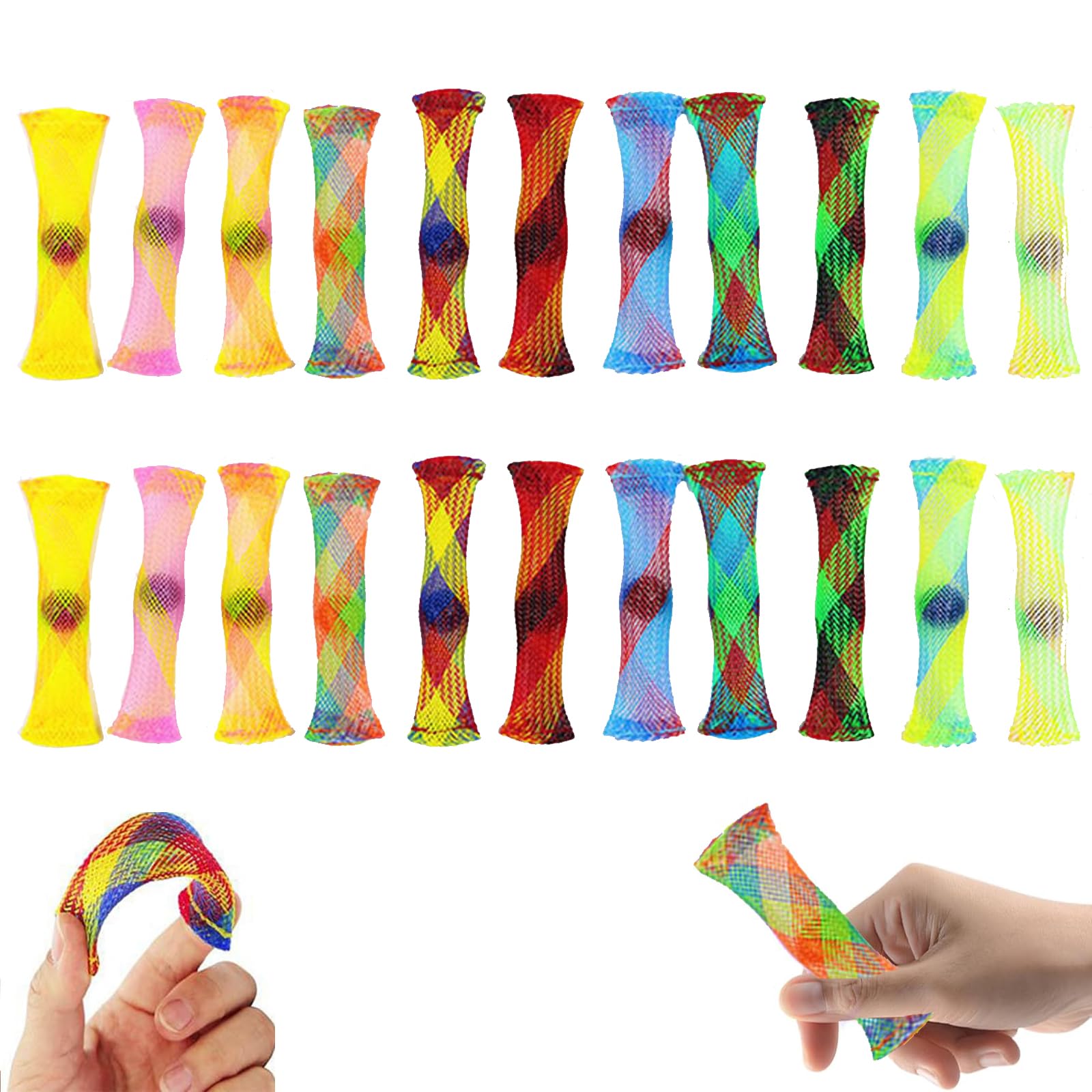 20 PCS Marble Fidget Toys, Marble Mesh Fidget Toy, Marble Mesh, Marble Fidget Anti Stress Toys, Soothing Toy Which Helps Improve Focus Stress and Anxiety (Random Color)