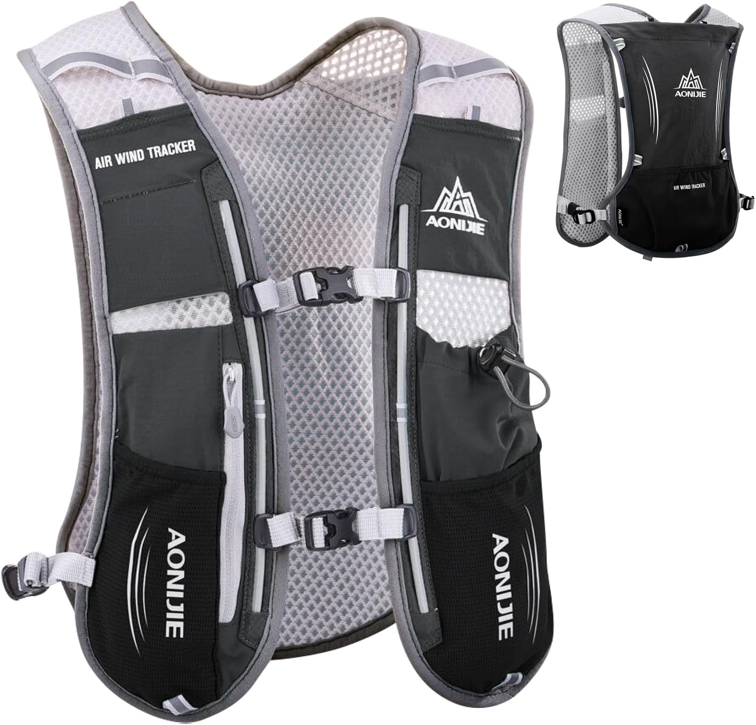 5L Running Vest Hydration Backpack Pack Running Hydration Vest Marathon Race Water Backpack Cycling Hiking for Men Women