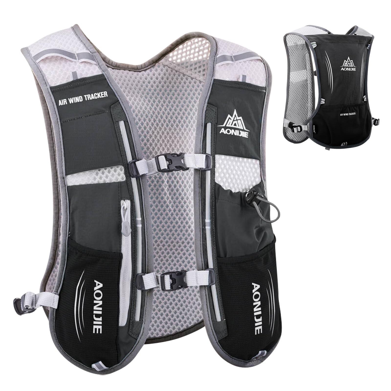 TRIWONDER Hydration Pack Backpack 5L Marathoner Running Race Hydration Vest-image-32