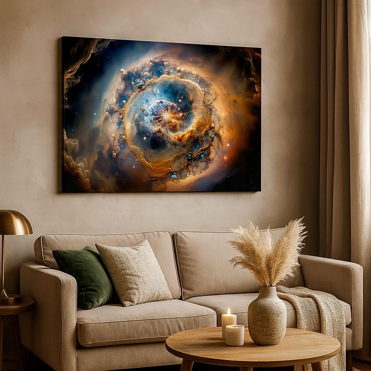 Lienzos decorativos 100x70cm Cuadro Sobre Lienzo Moderno Universo Cosmos Galaxia Grande Dormitorio Cocina Cuadros Pared Imágenes Cuadros Decoracion Salon Wall Art Prints Decor Canvas AA100x70-5808