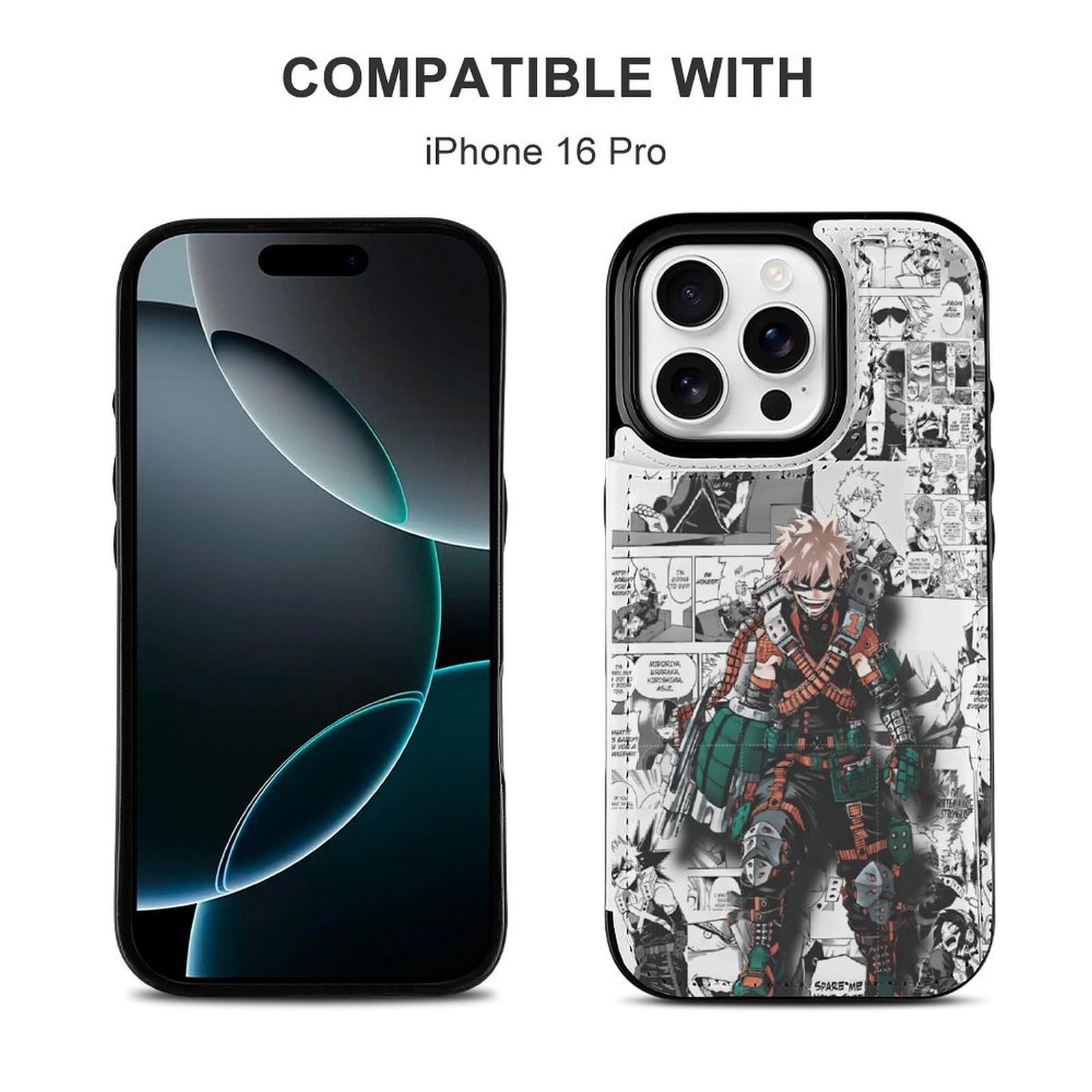 Amazon.co.jp: ヒロアカ 爆豪勝己 iPhone 16 ケース ギャラクシー 16