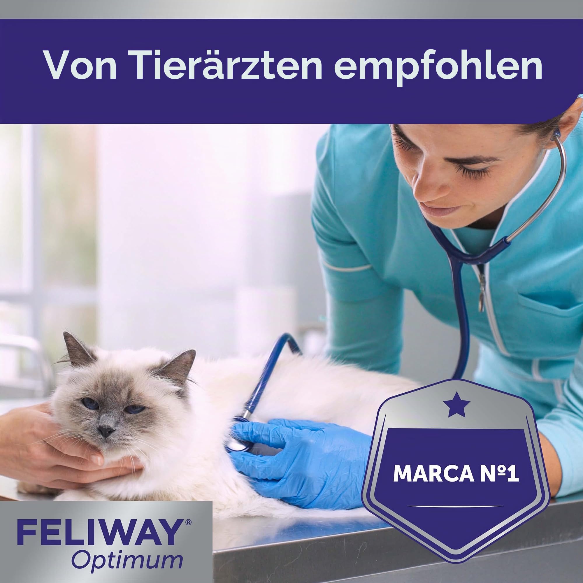 Feliway Optimum Ersatz 48 ml, Standard, 1.25 picometer, 4, One Size